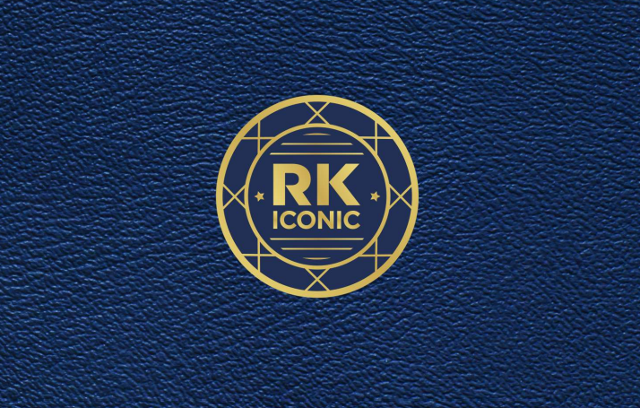 RK Logo monogram with cutting line style isolated on colors Stock Vector |  Adobe Stock