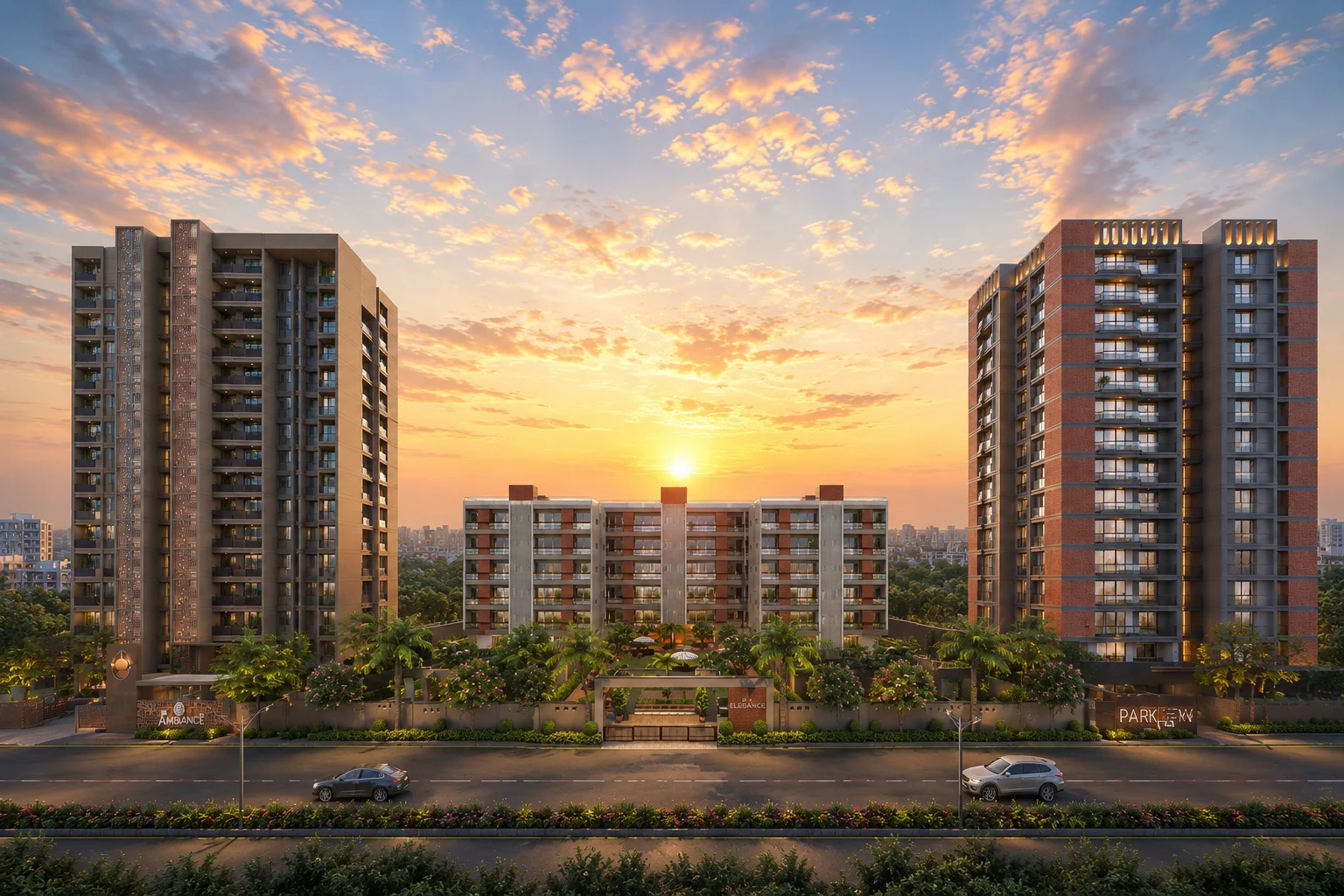 Top 10 luxury residential projects in Rajkot - RK Realty premium apartments